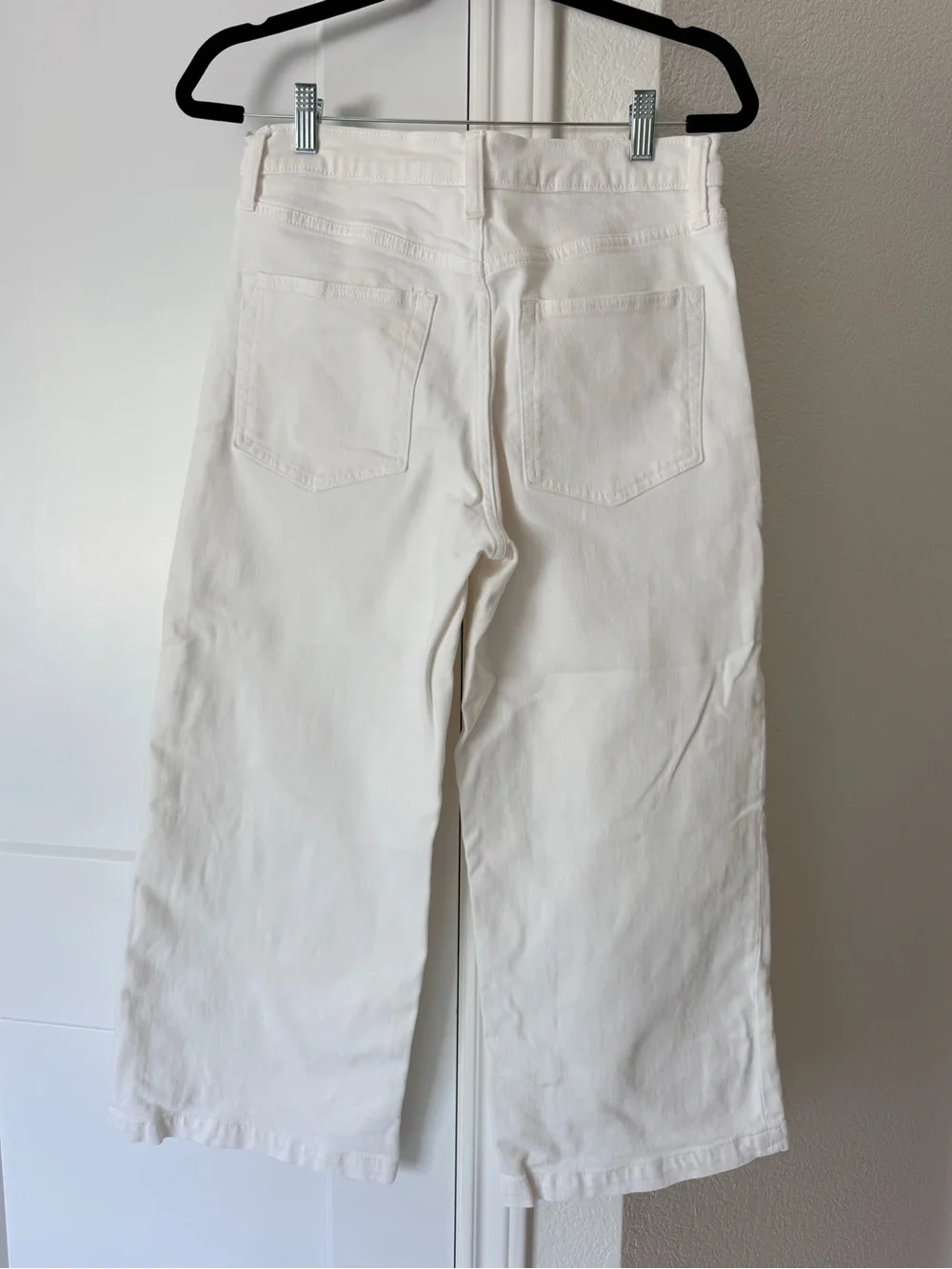 GAP White Wide-Leg Jeans